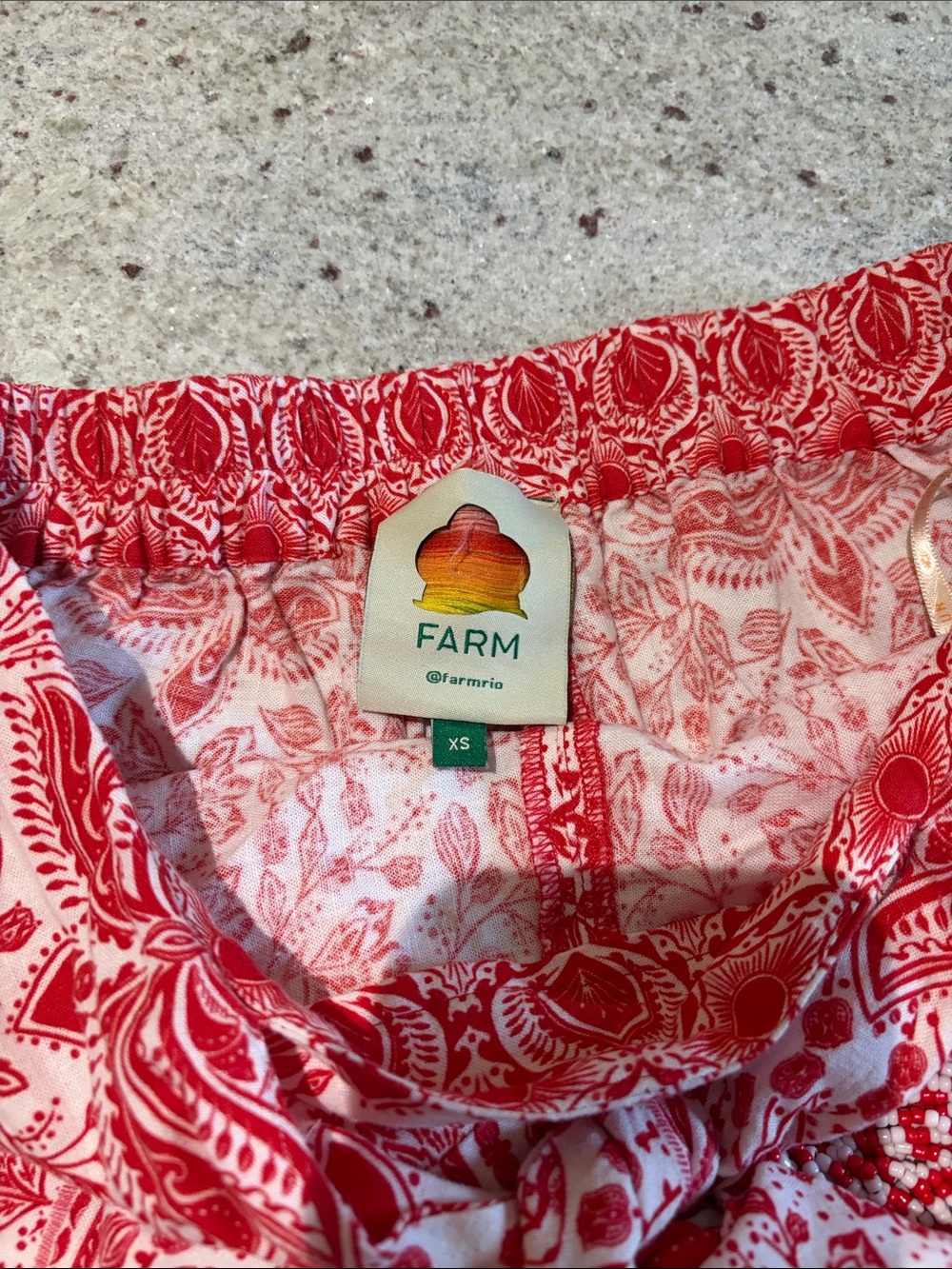 Farm Rio Red River Ride Shorts - Picture 4 of 4